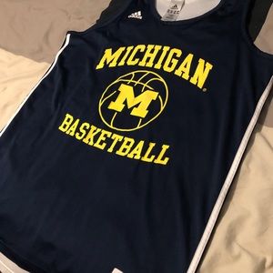 Adidas University of Michigan reversible jersey